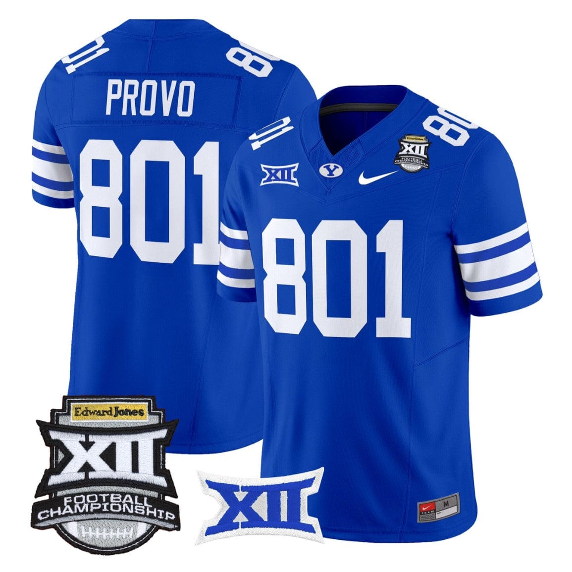 Provo Jersey #801 BYU Cougars 2025 Big 12 Championship Vapor Stitched - Image 4
