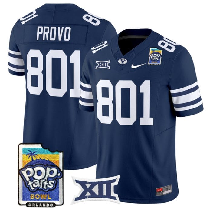 Provo Jersey #801 BYU Cougars 2025 Pop-Tarts Patch Limited Stitched - Image 3