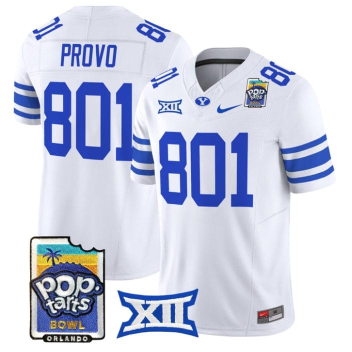 Provo Jersey #801 BYU Cougars 2025 Pop-Tarts Patch Limited Stitched - Image 5