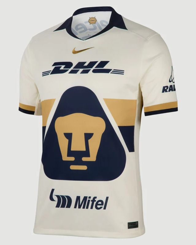 Pumas UNAM 2025-26 J.L. CAICEDO 8 Home Jersey – Blanco