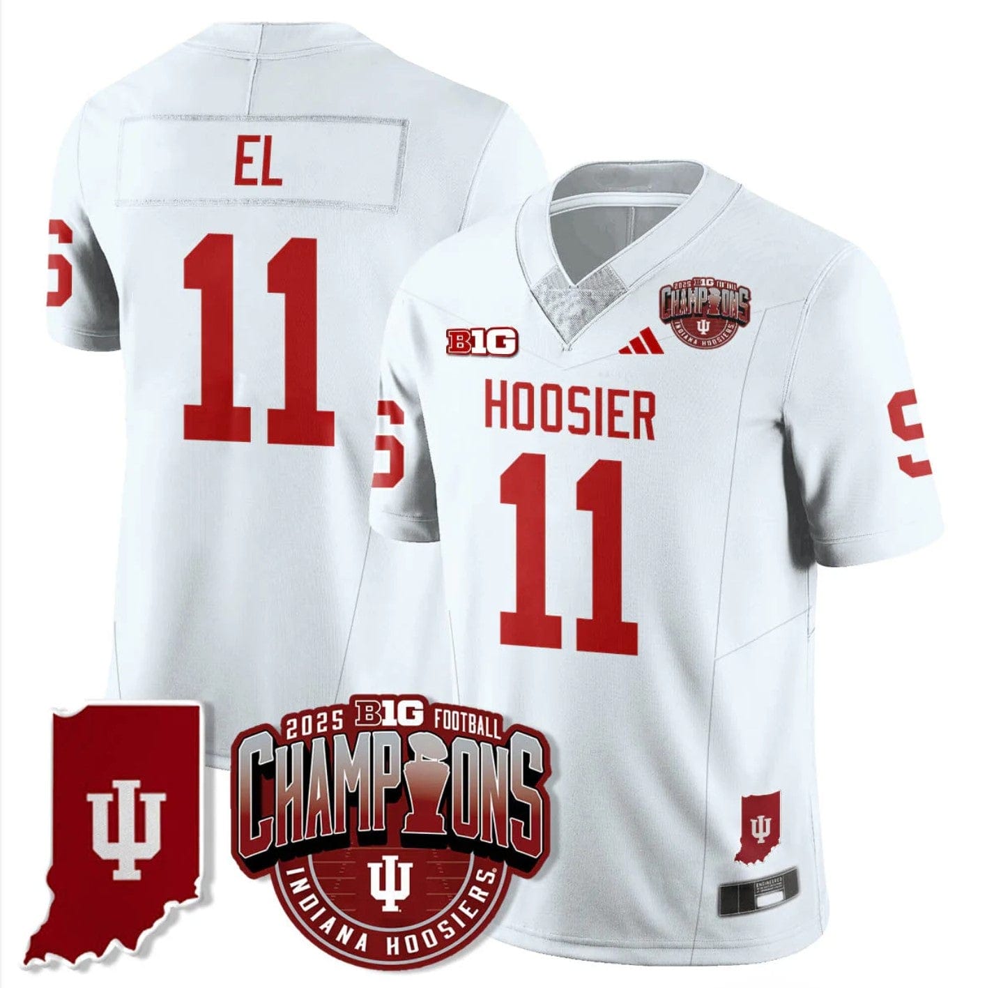 Randle El Jersey #11 Indiana Hoosiers Big 10 Champions Limited Stitched - Image 4