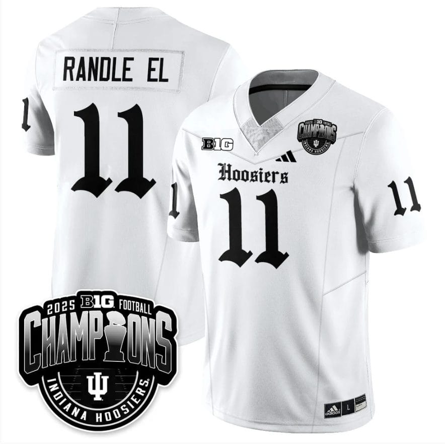 Randle El Jersey #11 Indiana Hoosiers Gothic Big 10 Champions Stitched - Image 3