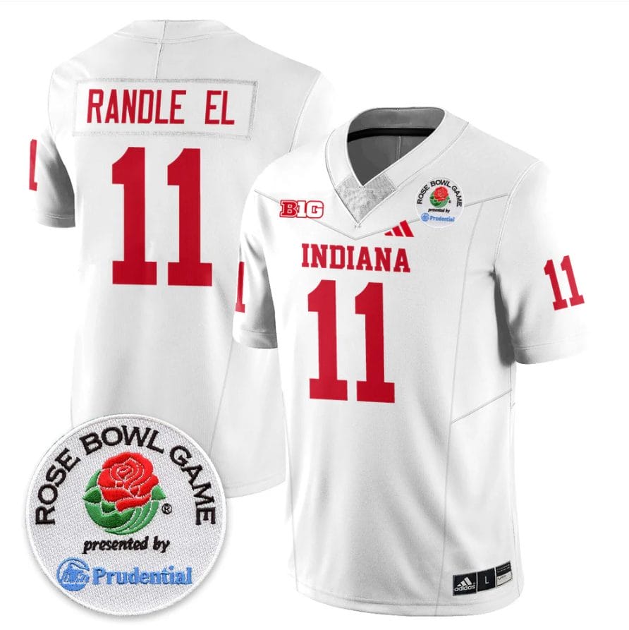 Randle El Jersey #11 Indiana Hoosiers Vapor Rose Bowl Patch Stitched - Image 3