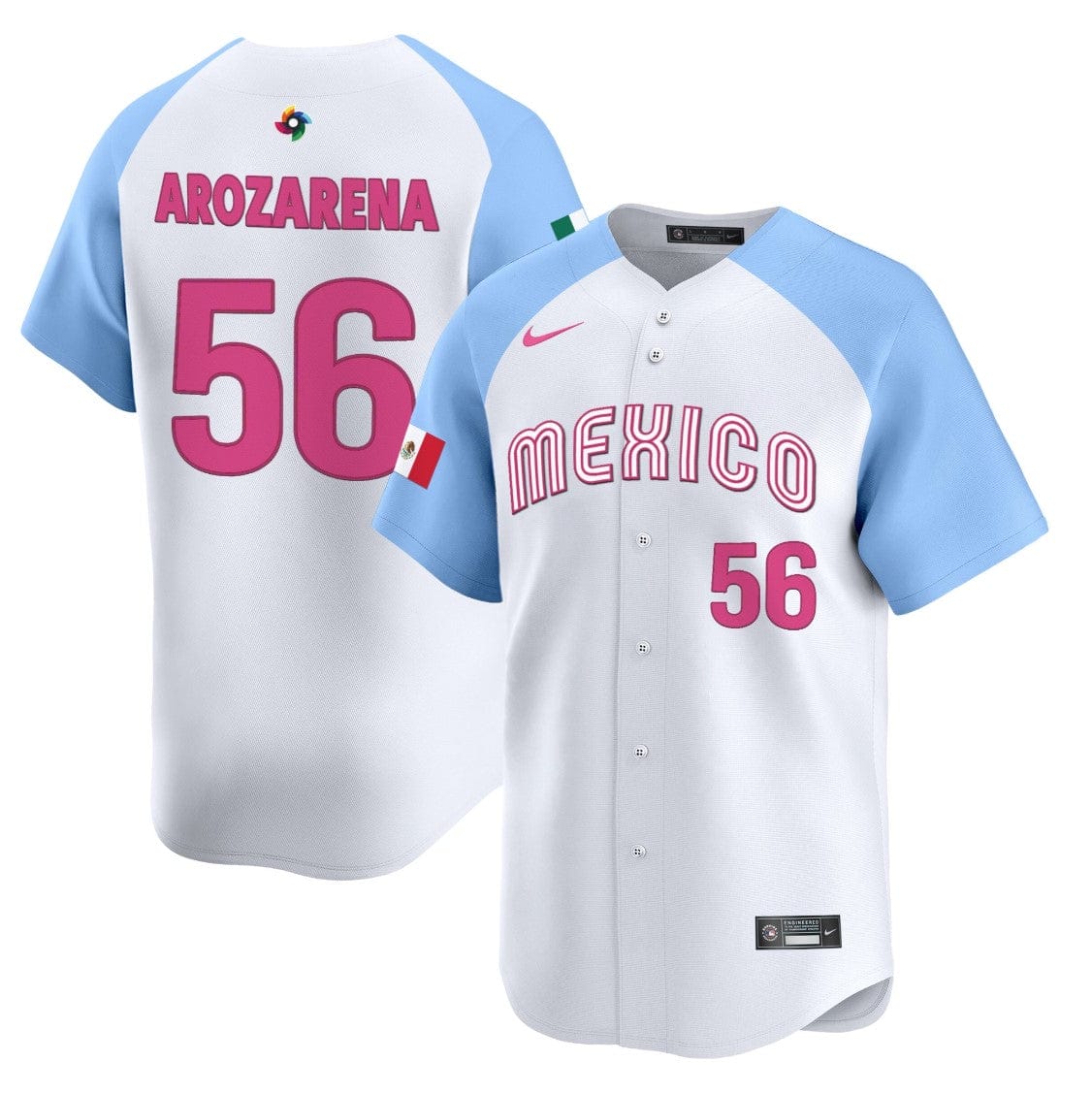 Randy Arozarena Jersey #56 Projected Team Mexico World Baseball Classic 2023 Style 2026 Roster