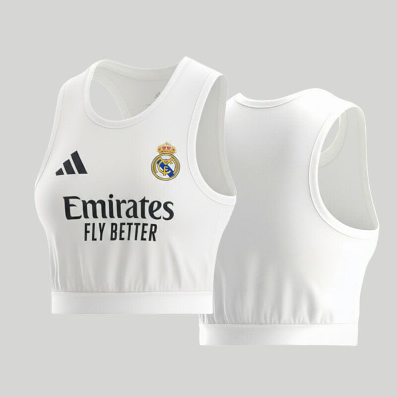 Real Madrid 2025-26 Home Crop Women’s Jersey Classic Fan Essential – White