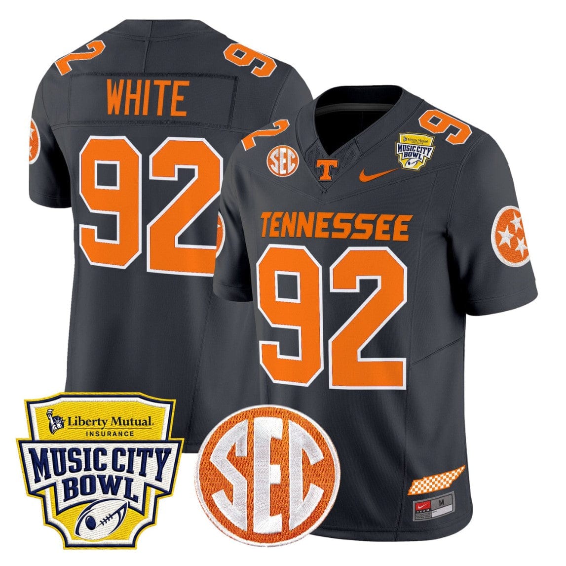 Reggie White Jersey #92 Tennessee Vols 2025 Music City Bowl Stitched - Image 4
