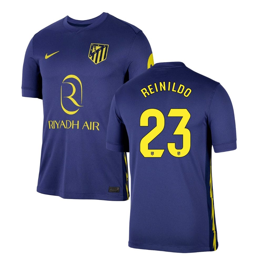 Reinildo Mandava 23 Atlético de Madrid 2025-26 Away Match Jersey – Navy