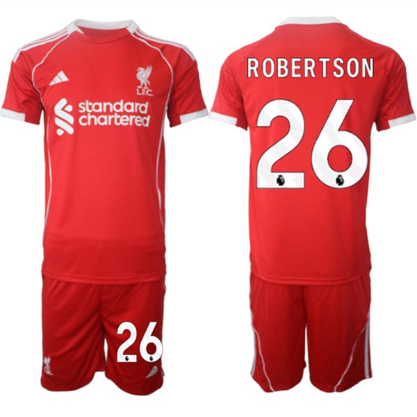 Robertson Jersey #26 Liverpool Red Home 2025 Soccer Suit