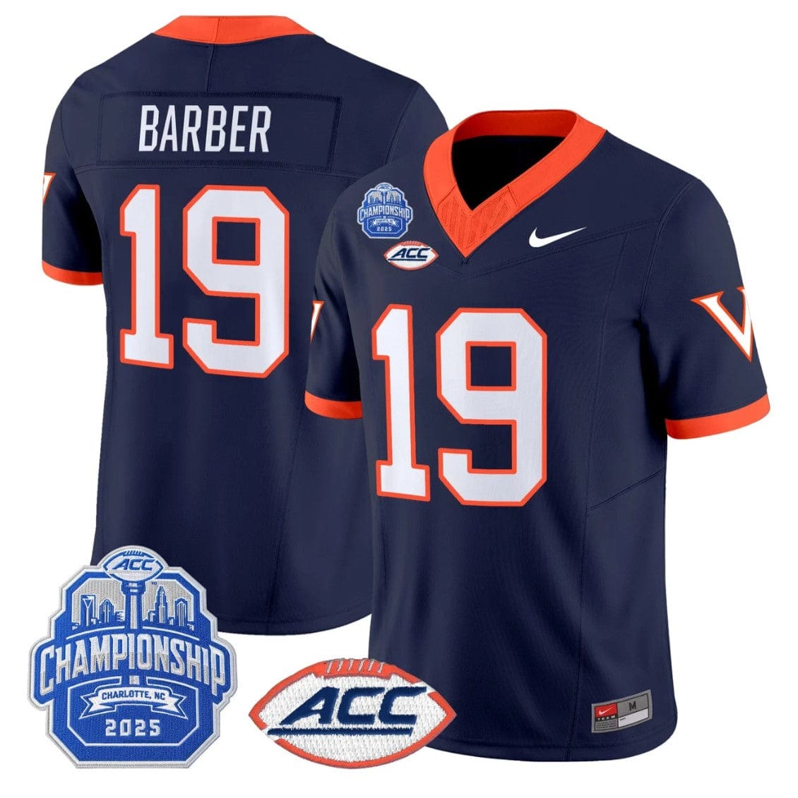 Rondé Barber Jersey #19 Virginia 1995 Throwbacks 2025 ACC Championship - Image 4