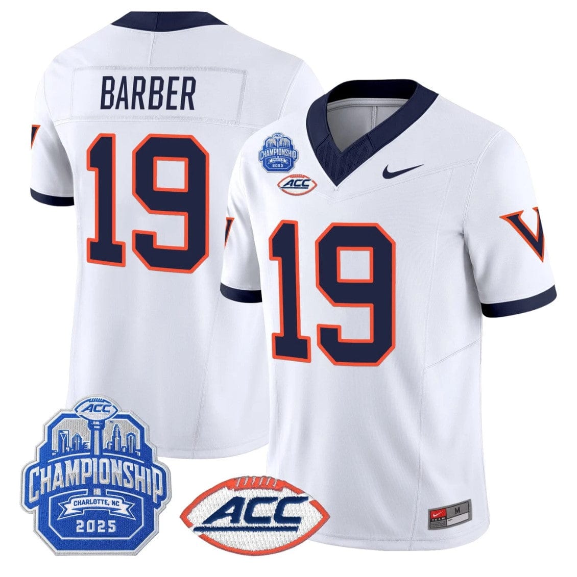 Alternative view of Rondé Barber Jersey #19 Virginia 1995 Throwbacks 2025 ACC Championship
