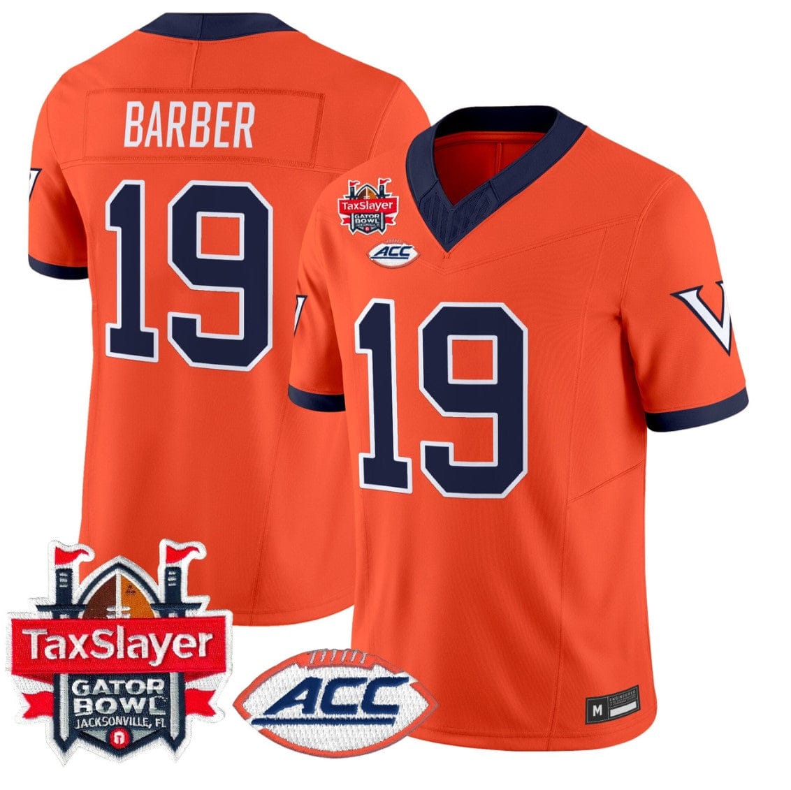 Rondé Barber Jersey #19 Virginia Cavaliers 1995 Throwbacks Gator Bowl Stitched - Image 3