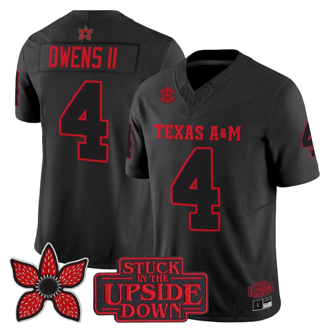 Rueben Owens II Jersey #4 Texas A&M Aggies Stranger Things Edition Stitched