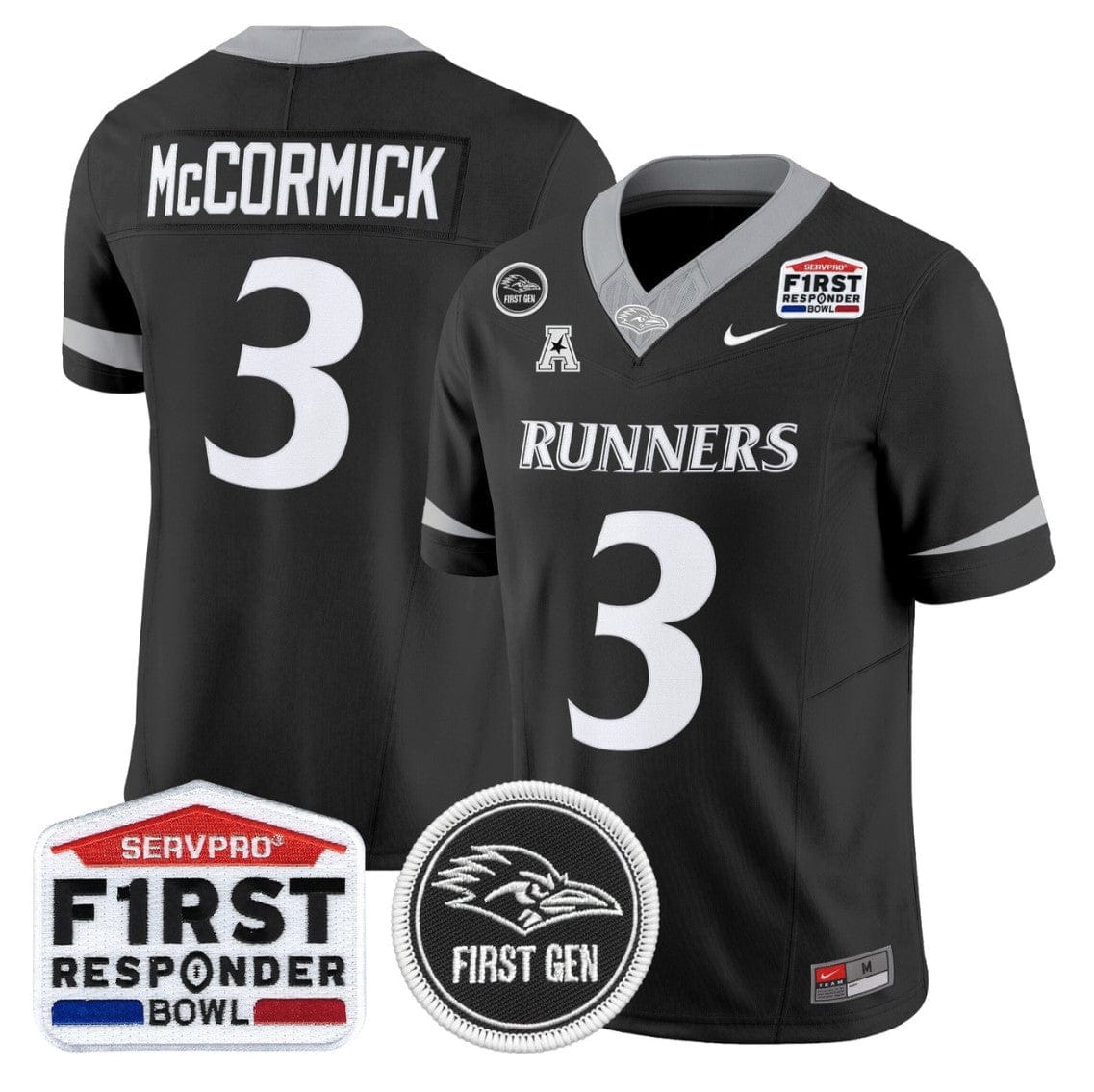 Sincere McCormick Jersey #3 UTSA Roadrunners 2025 First Responder Bowl