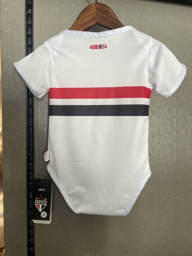 São Paulo FC 2025-26 Little Tricolor Supporter Soccer Baby Bodysuit – White - Image 2