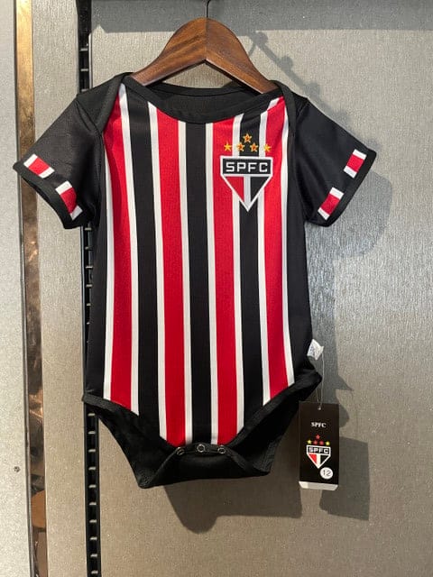 São Paulo FC 202526 Infant Tricolor Pride Soccer Baby Bodysuit – Black red