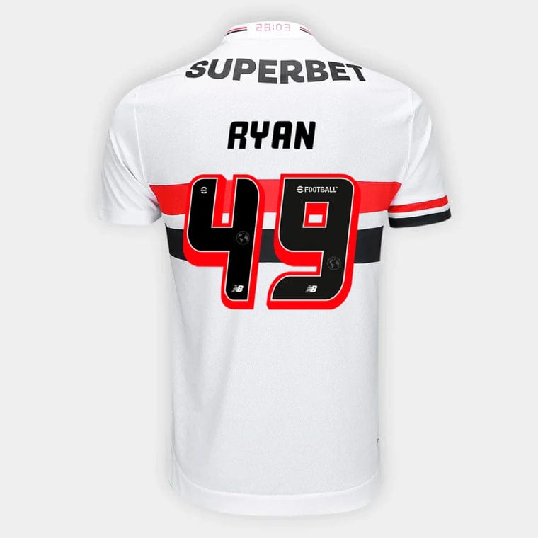 Sao Paulo FC RYAN 49 Home 2025-26 Jersey – White