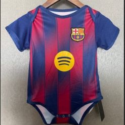 Barcelona 2025-26 Little Culer Comfort Home Soccer Baby Bodysuit – Scarlet