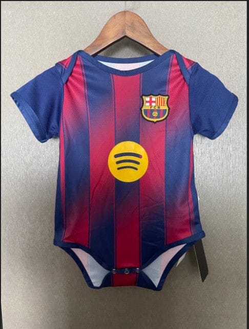 Barcelona 2025-26 Little Culer Comfort Home Soccer Baby Bodysuit – Scarlet