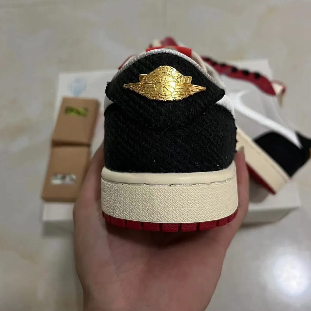Trophy Room x Air Jordan 1 Low OG (White Swoosh) Shoes Sneakers - Image 10