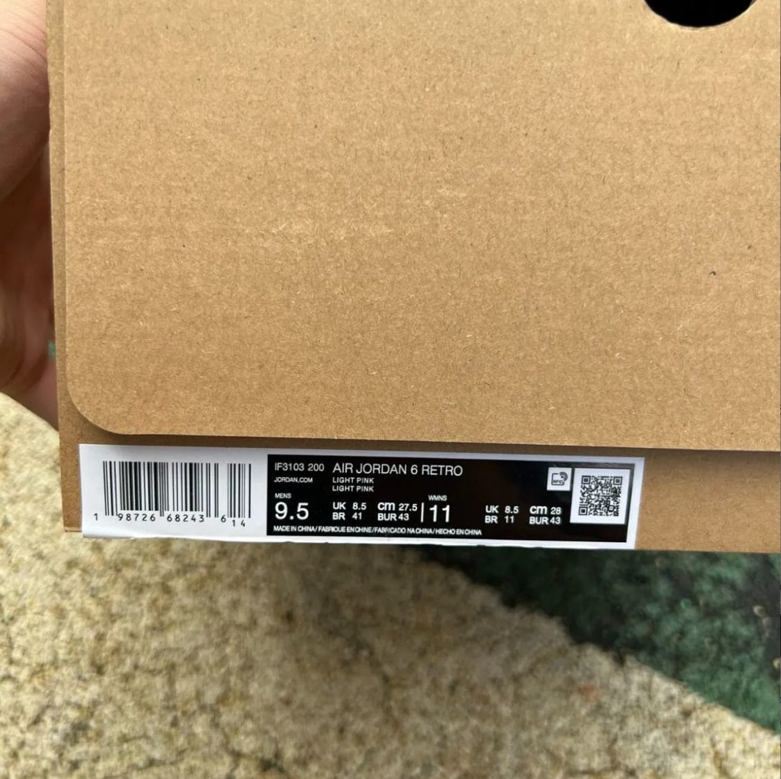 A Ma Maniere x Air Jordan 6 SP Black Smokey Mauve Shoes Sneaker - Image 11