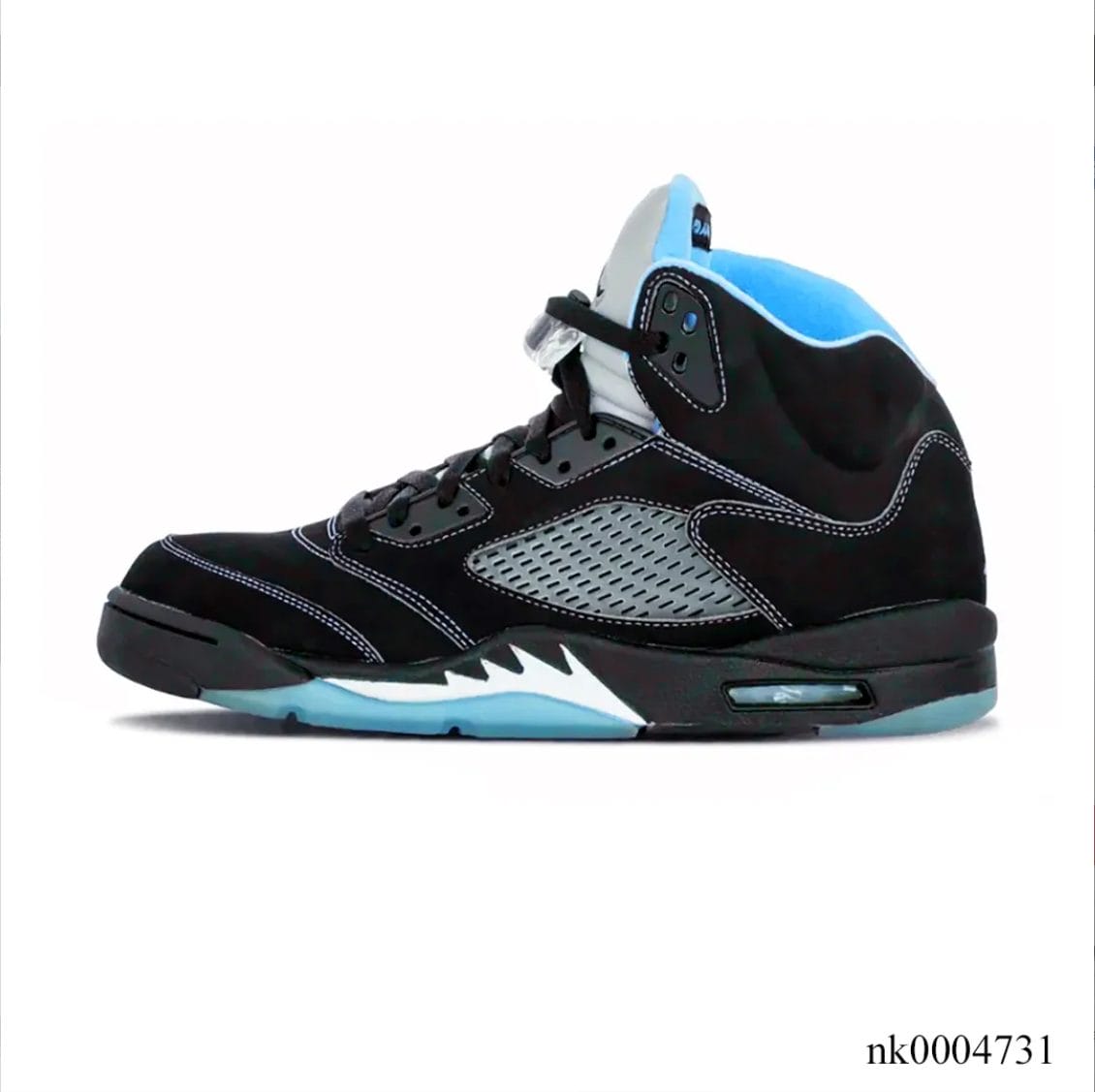 Air Jordan 5 Black University Blue Shoes Sneakers - Image 5