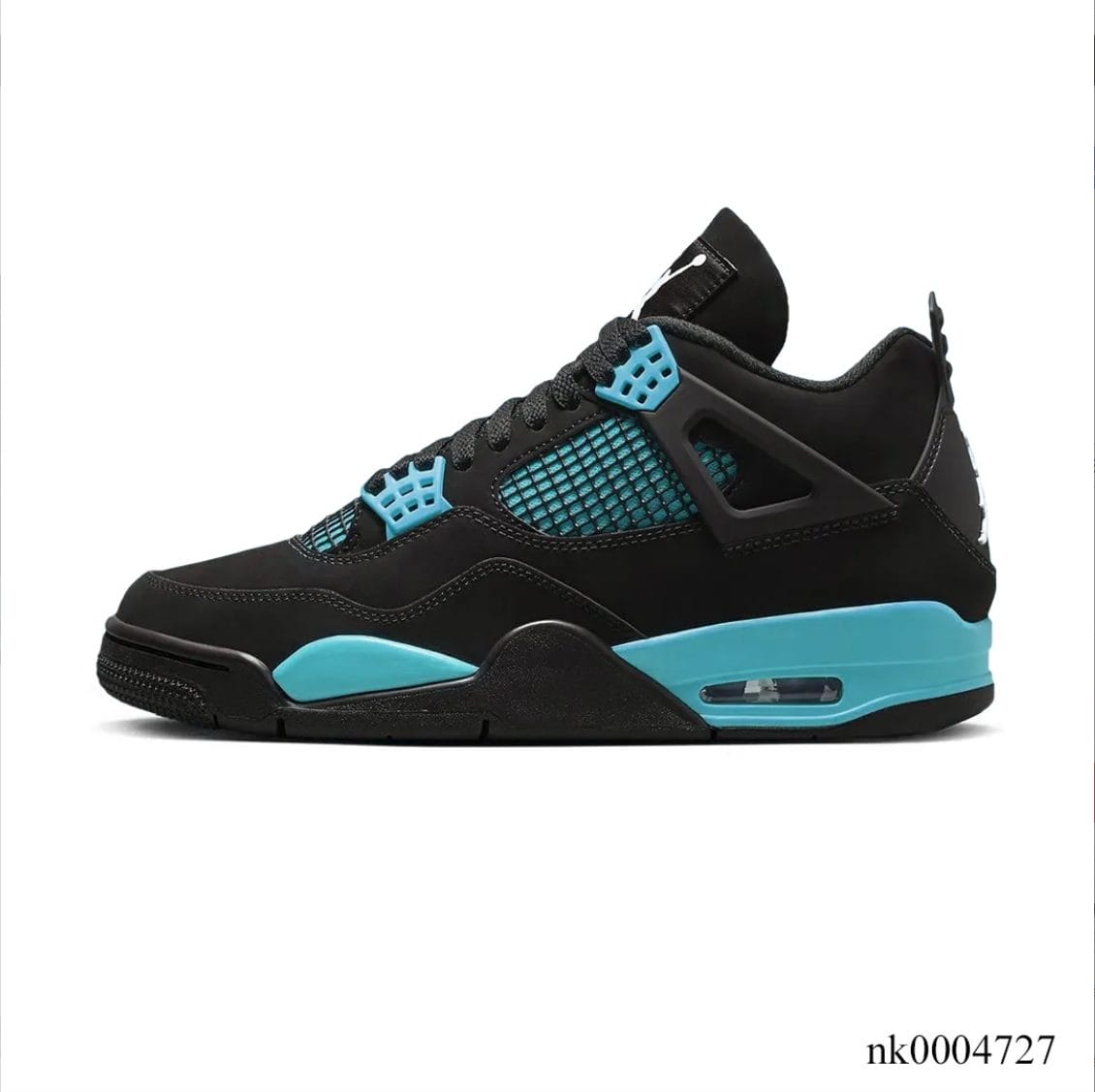 Air Jordan 4 Black Cyan Shoes Sneakers - Image 4