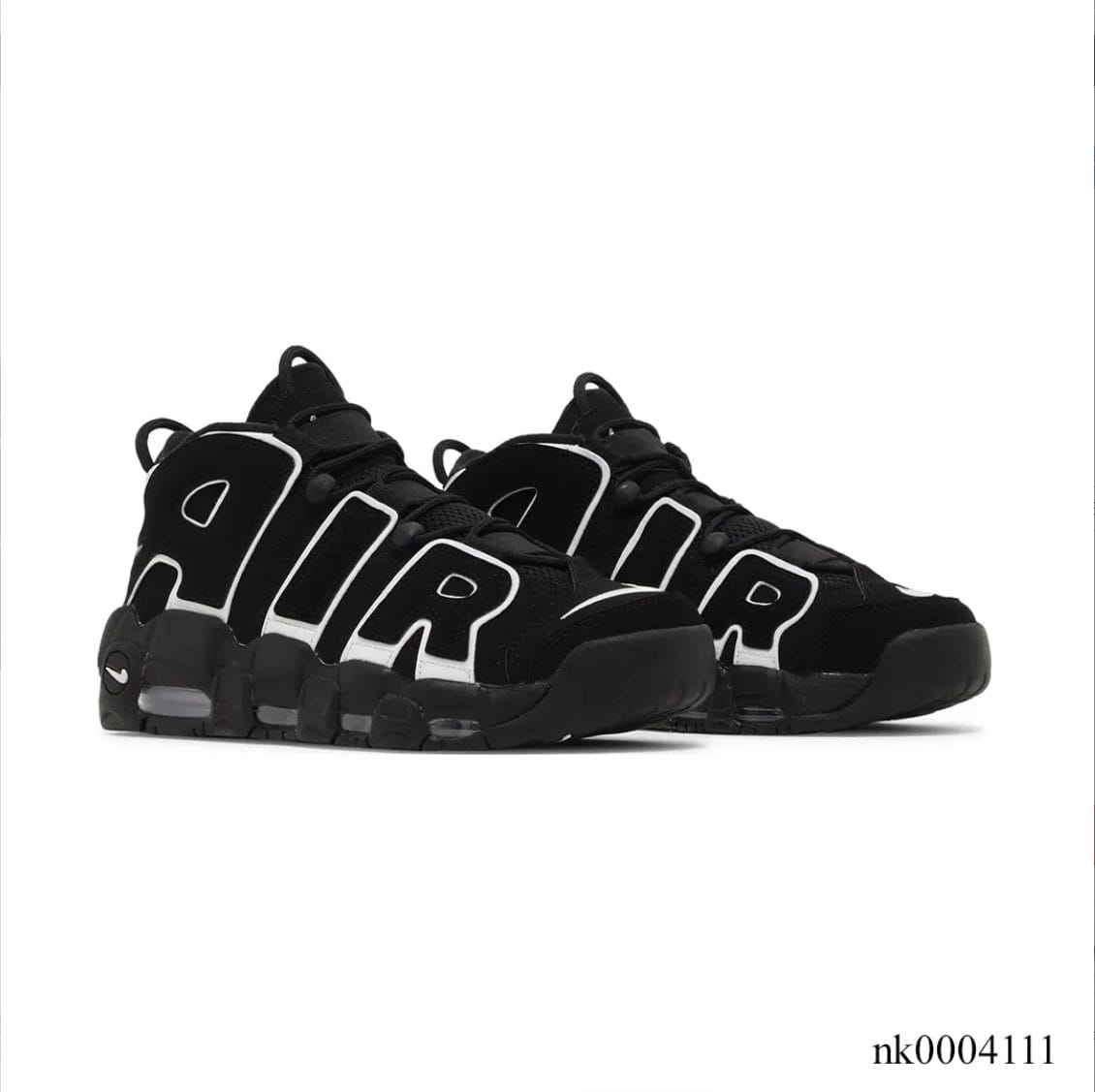 Air More Uptempo Black White Shoes Sneakers - Image 5