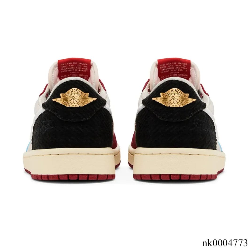 Trophy Room x Air Jordan 1 Low OG (White Swoosh) Shoes Sneakers - Image 3