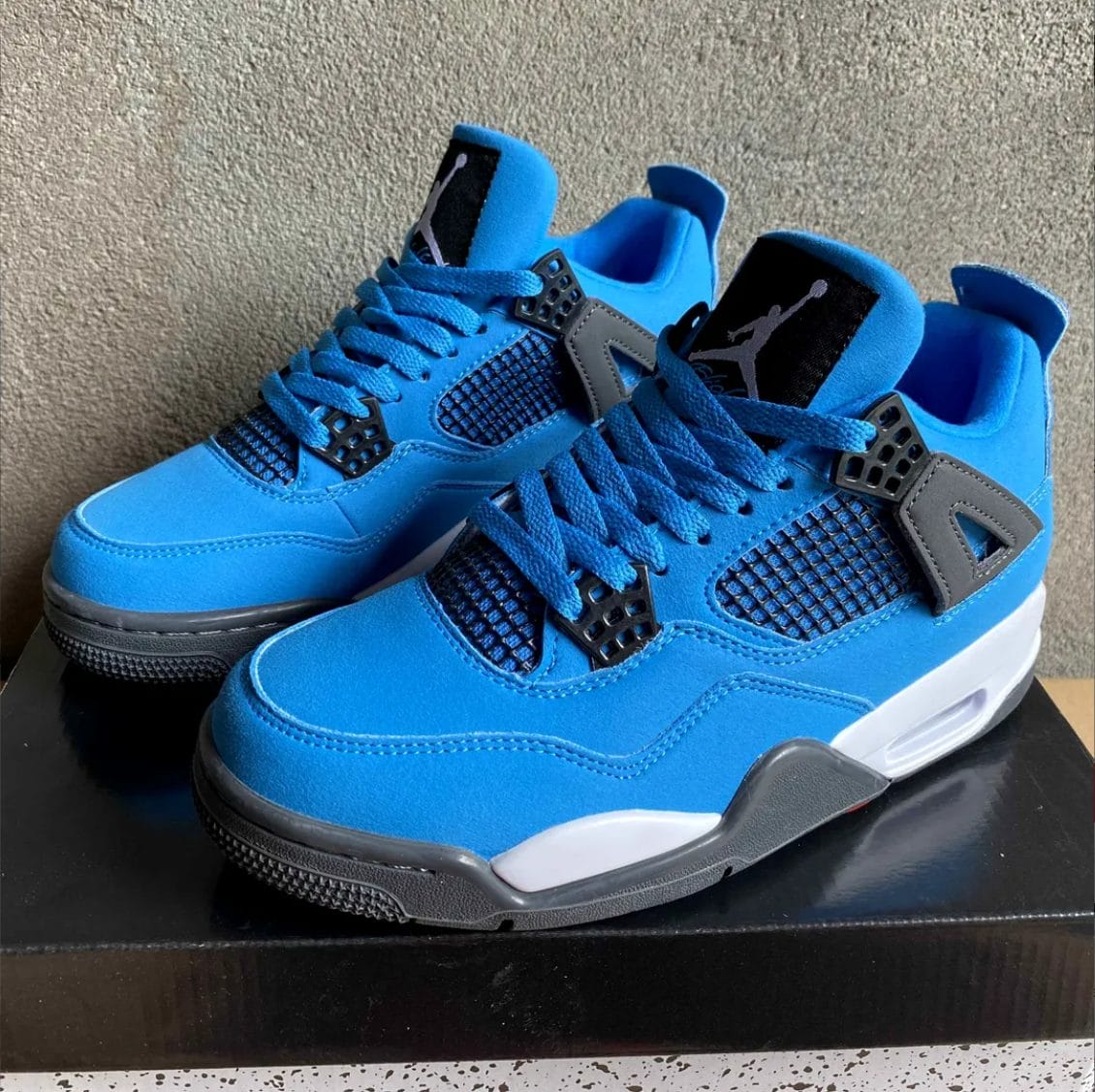 Alternative view of Air Jordan  4 Pure Blue Shoes Sneakers