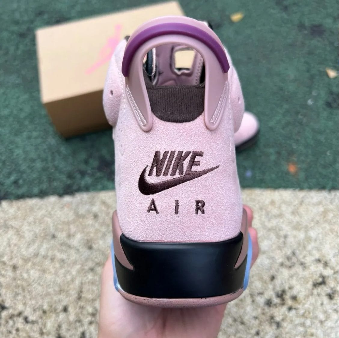 A Ma Maniere x Air Jordan 6 SP Black Smokey Mauve Shoes Sneaker - Image 4