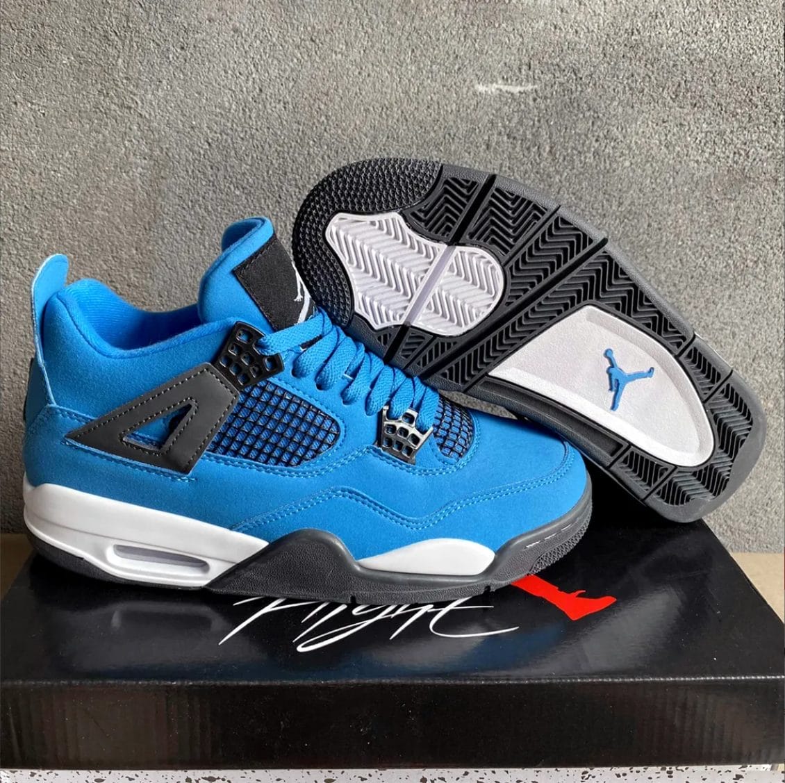 Air Jordan 4 Pure Blue Shoes Sneakers - Image 3