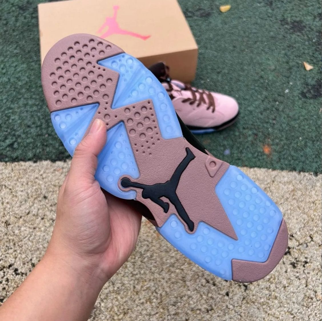 A Ma Maniere x Air Jordan 6 SP Black Smokey Mauve Shoes Sneaker - Image 5