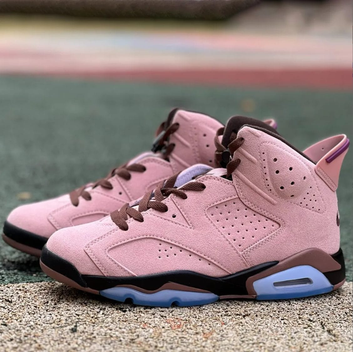 A Ma Maniere x Air Jordan 6 SP Black Smokey Mauve Shoes Sneaker - Image 6