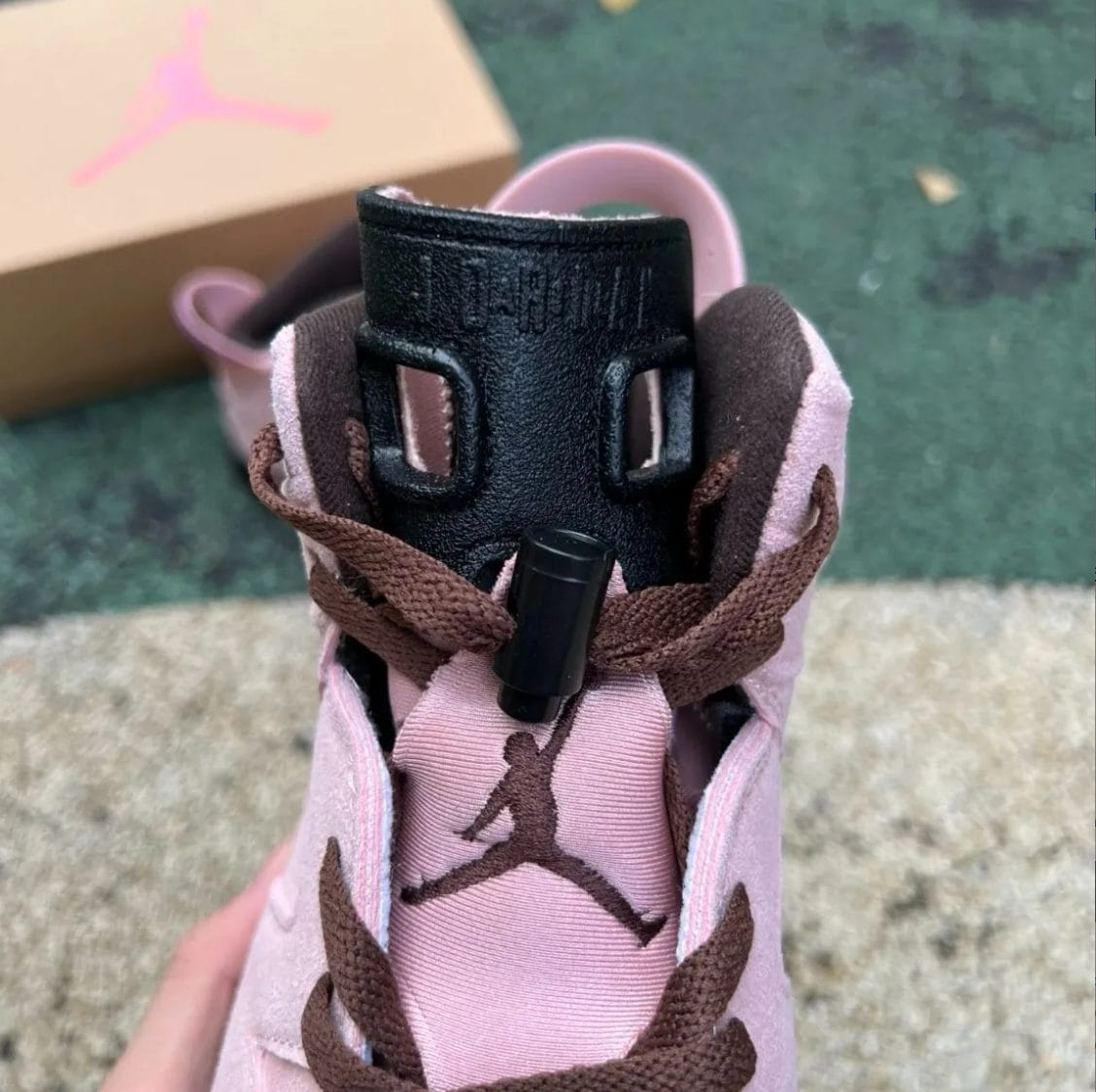 A Ma Maniere x Air Jordan 6 SP Black Smokey Mauve Shoes Sneaker - Image 9
