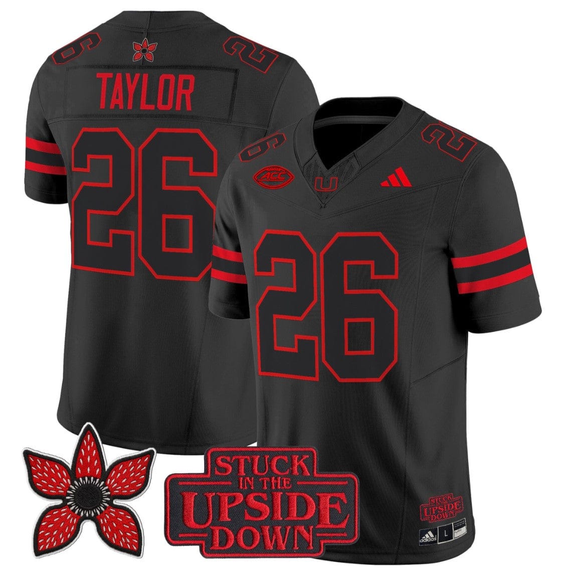 Sean Taylor Jersey #26 Miami Hurricanes Stranger Things Edition Vapor Stitched