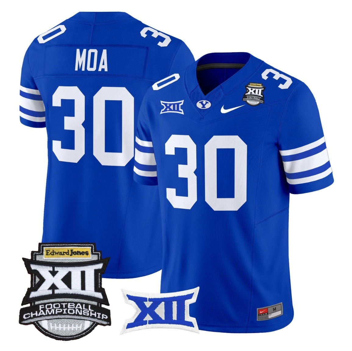 Sione Moa Jersey #30 BYU Cougars 2025 Big 12 Championship Stitched - Image 4