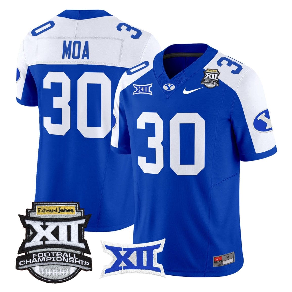 Sione Moa Jersey #30 BYU Cougars 2025 Big 12 Championship Stitched - Image 3