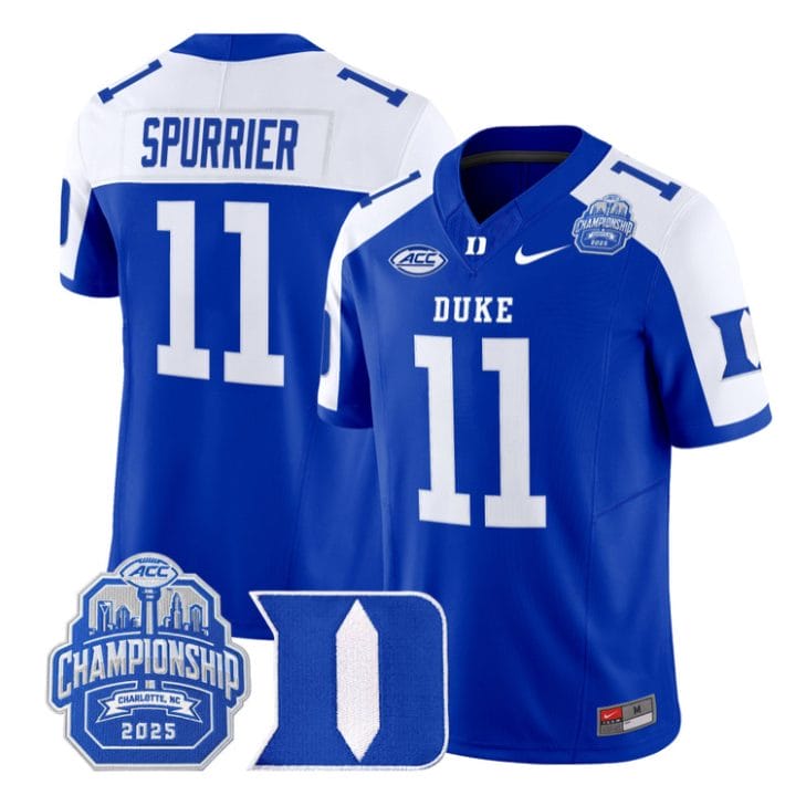Steve Spurrier Jersey #11 Duke Blue Devils 2025 ACC Championship Stitched - Image 3