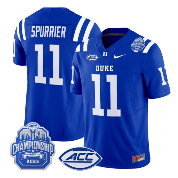 Steve Spurrier Jersey #11 Duke Blue Devils 2025 ACC Championship Stitched - Image 4