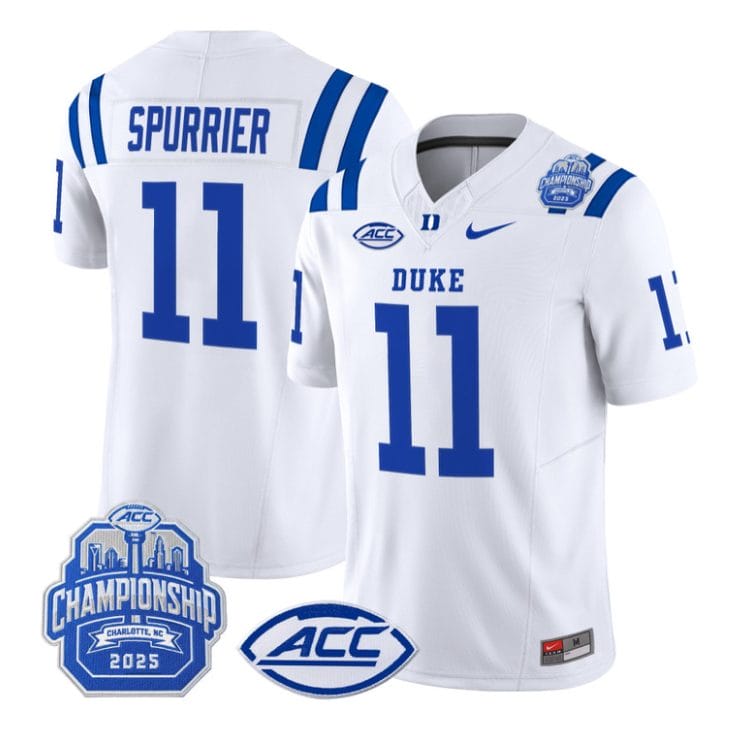Steve Spurrier Jersey #11 Duke Blue Devils 2025 ACC Championship Stitched - Image 5