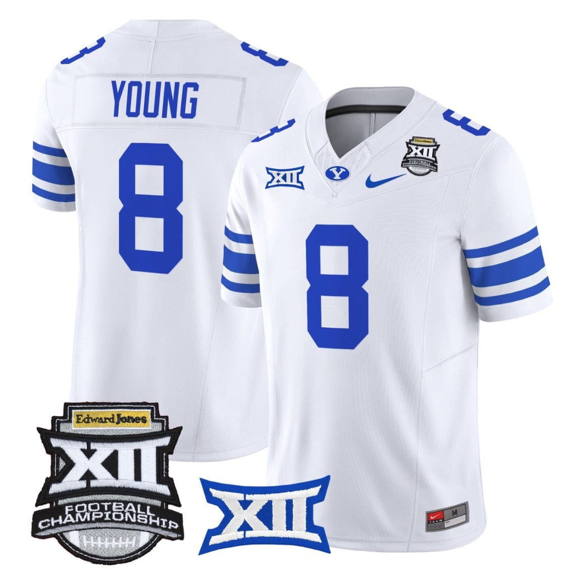 Steve Young Jersey #8 BYU Cougars 2025 Big 12 Championship Stitched - Image 5