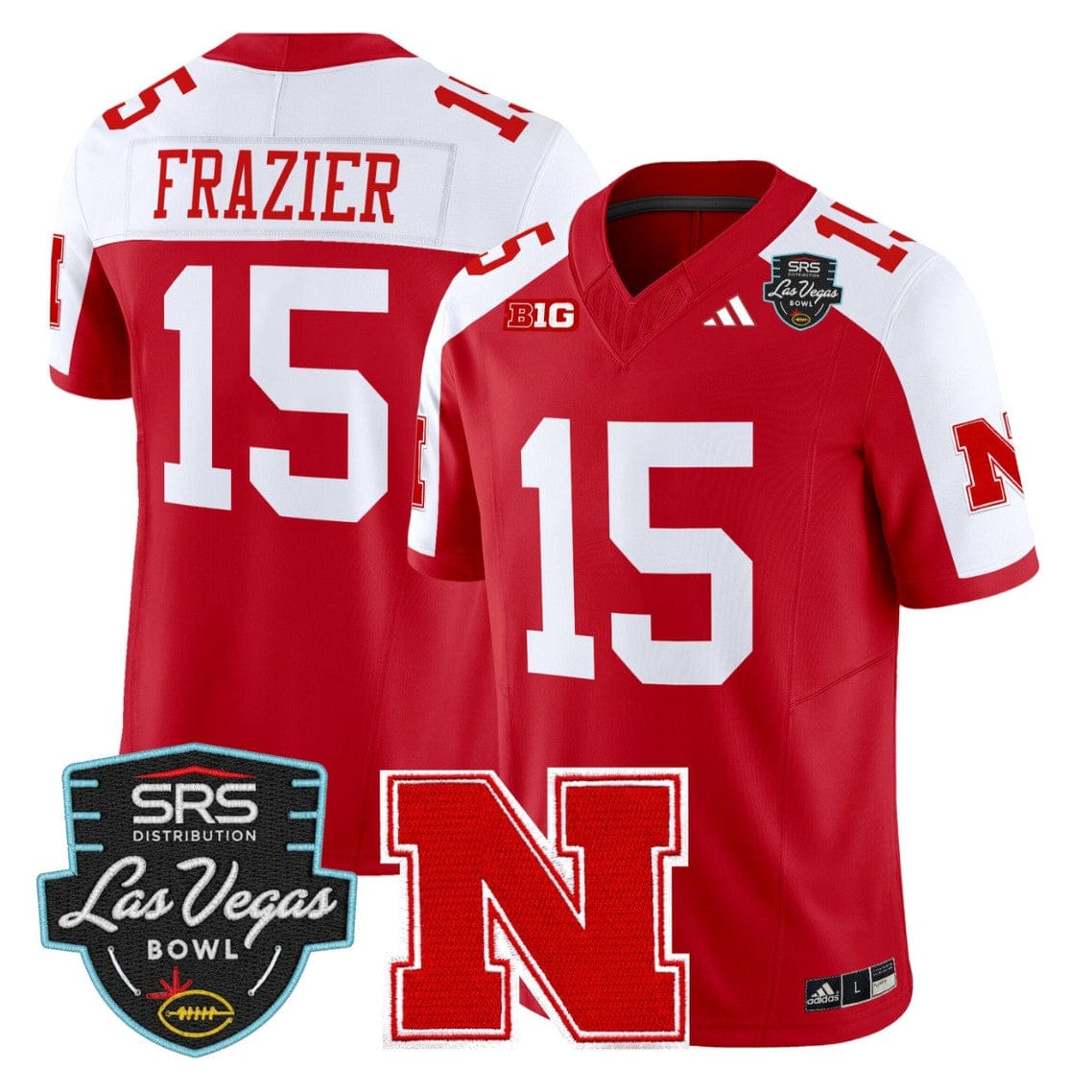 Tommie Frazier Jersey #15 Nebraska Cornhuskers 2025 Las Vegas Bowl Stitched - Image 4