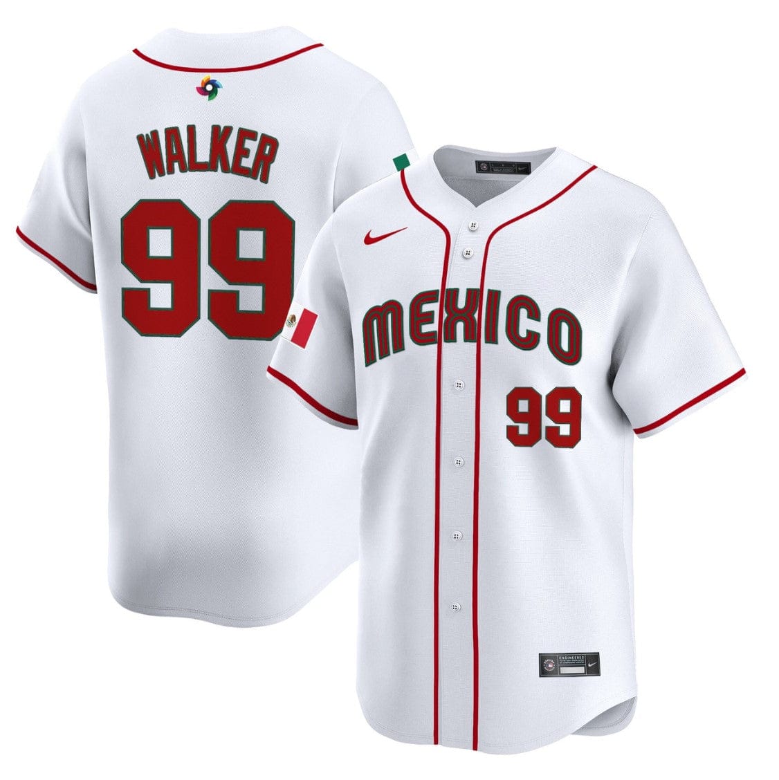 Taijuan Walker Jersey #99 Projected Team Mexico World Baseball Classic 2023 Style 2026 Roster - Image 5
