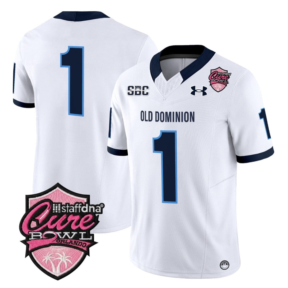 Team Jersey #1 Old Dominion Monarchs 2025 Cure Bowl Limited Stitched - Image 4