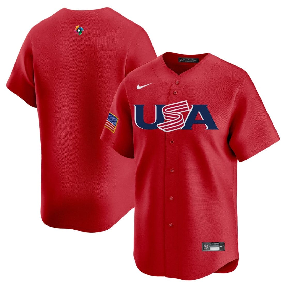 Alternative view of Team Jersey Projected Team USA World Baseball Classic 2023 Style 2026 Roster