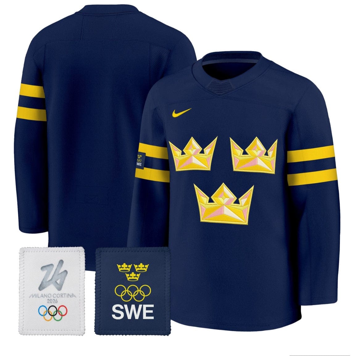 Alternative view of Team Jersey Sweden Olympic 2026 Premium All Stitched