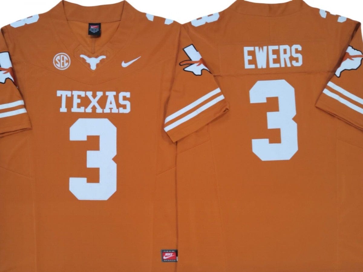 Texas Longhorns #3 Quinn Ewers Vapor F.U.S.E. Limited Jersey - Texas logo - Image 2