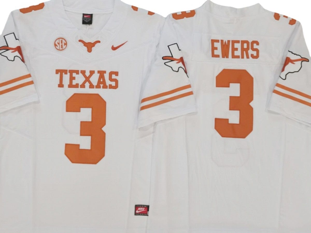 Texas Longhorns #3 Quinn Ewers Vapor F.U.S.E. Limited Jersey - Texas logo - Image 3
