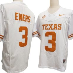 Alternative view of Texas Longhorns #3 Quinn Ewers Vapor F.U.S.E. Limited Jersey