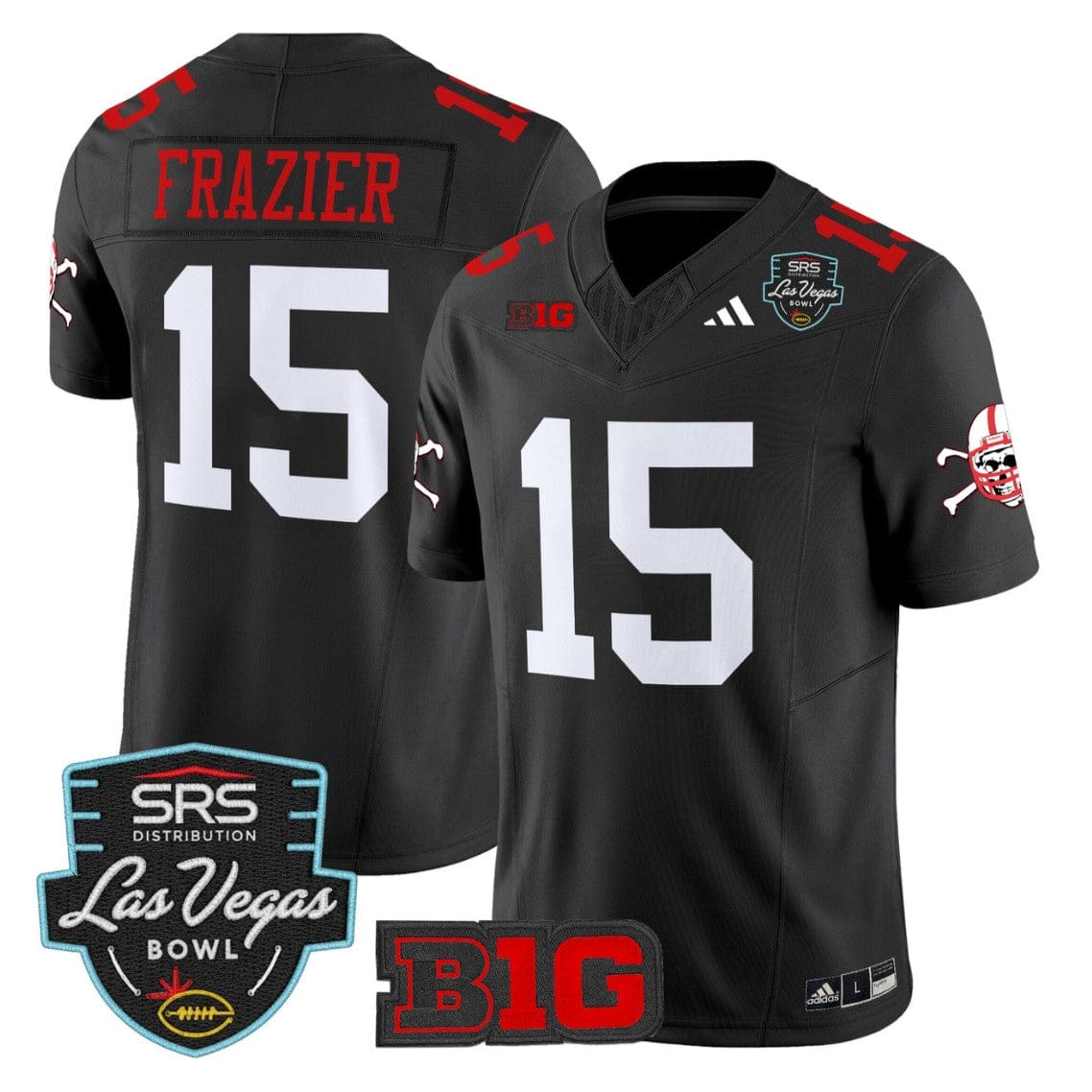 Tommie Frazier Jersey #15 Nebraska Cornhuskers 2025 Las Vegas Bowl Stitched